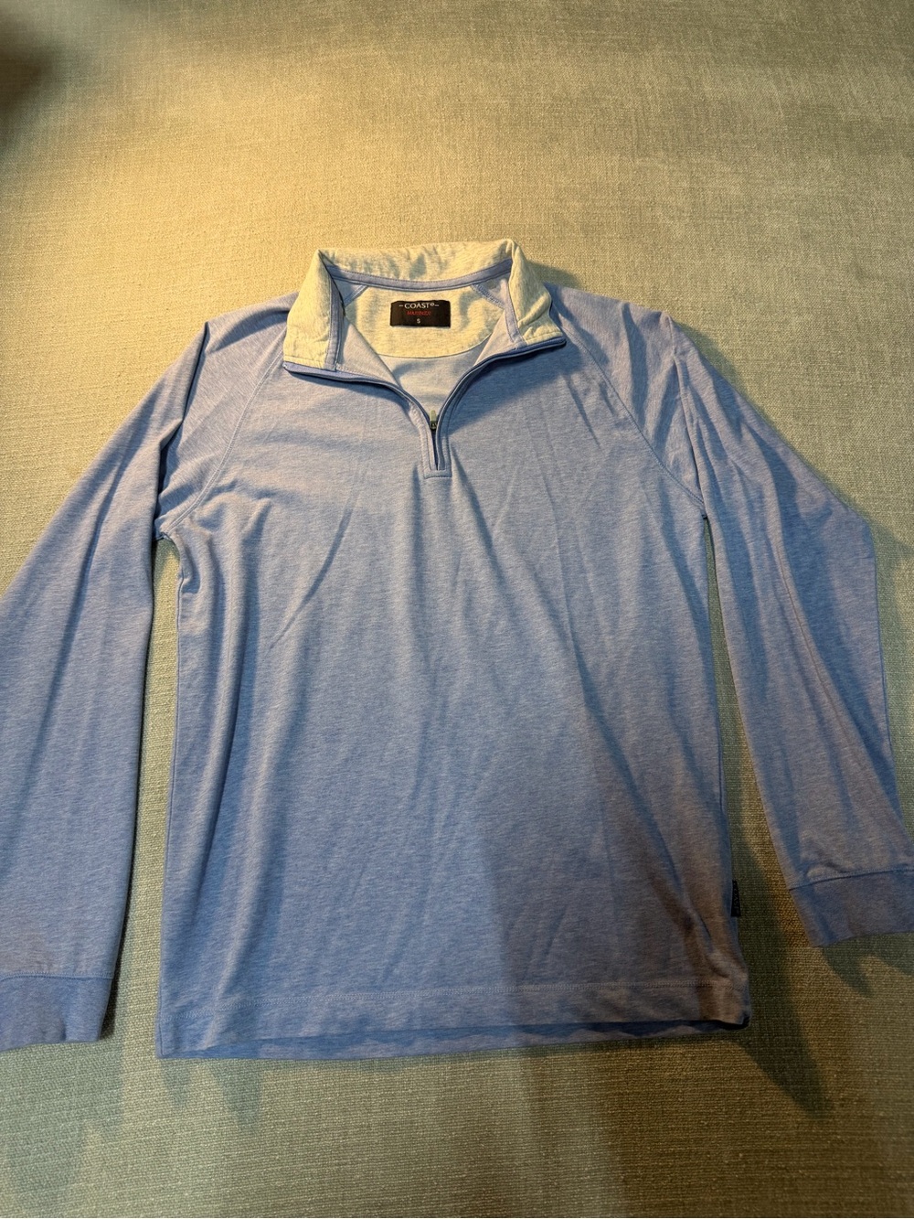 Coast Performance Light Blue Quarter-Zip Shirt Jacket